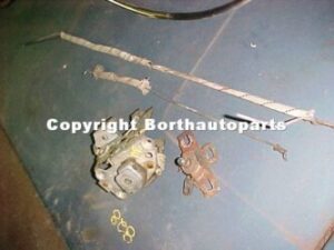 A 1958 Buick rear door latch assembly