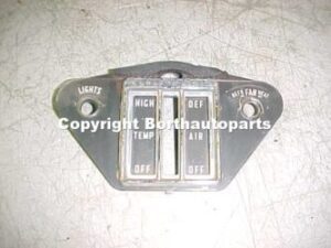 A 1961 Rambler heater control plate