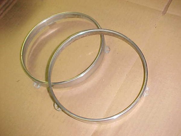 1952 Packard Headlight Retainer Stainless Rings