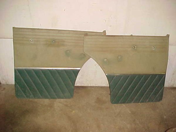 1952 Packard 200 Door Panels Rear Green Pair