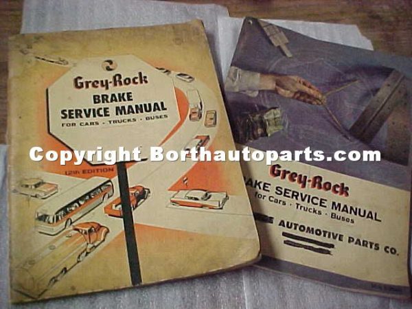 1939-58 Gray Rock Brake Service Manuals