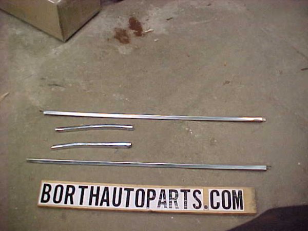 1968 Cadillac Coupe Upper Door Trims And Quarter Window Trim