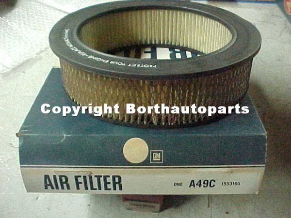 1960-76 Dodge V-8 Air Cleaner Ac No.A49C