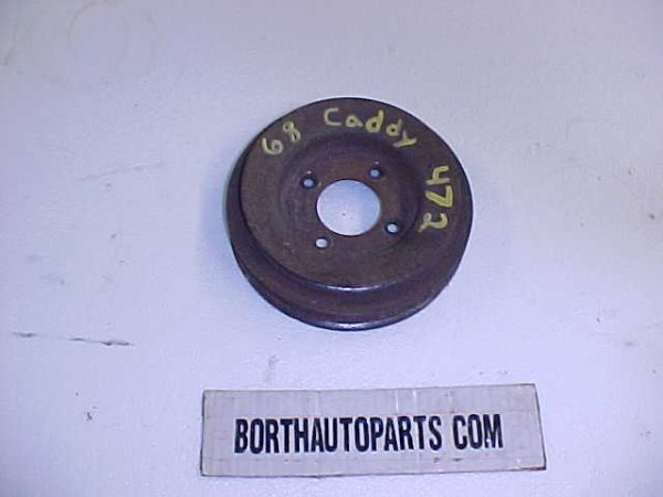 1968 Cadillac 472 Crank Shaft Pulley 3 Groove