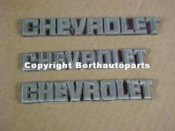 1980 S Chevrolet Stick On Emblem's