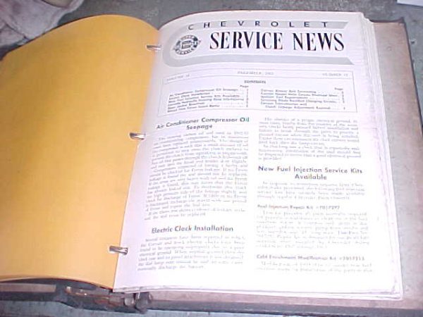 1962 Chevy Service News Manual