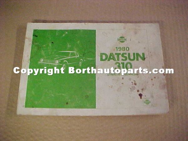 1980 Datsun 310 Owners Manual