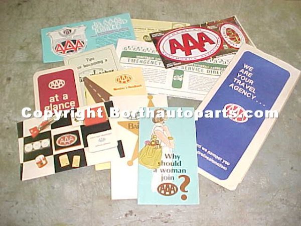 AAA Car Literature Papers Sticker