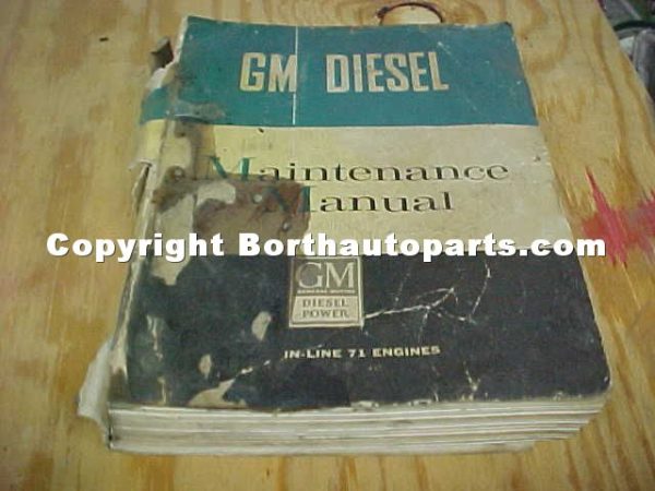 Gm Diesel Maintenance Manual