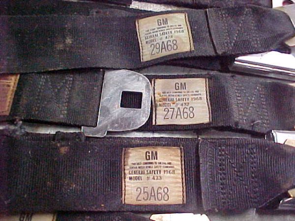 1968 Cadillac Seat Belts Front Seat - Image 4