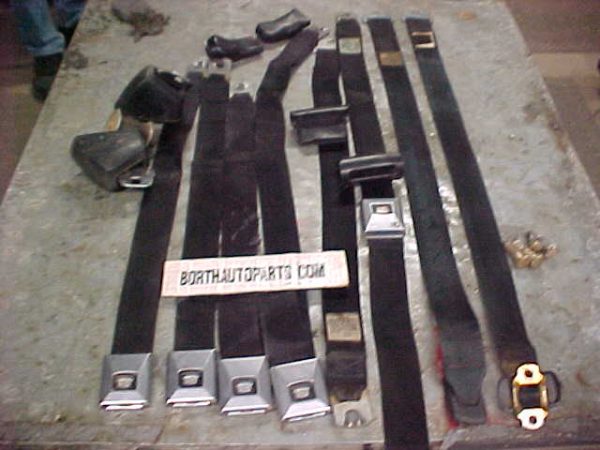 1968 Cadillac Seat Belts Front Seat